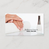 Carte De Visite Salon d'ongles de beauté moderne manicuriste (Devant)