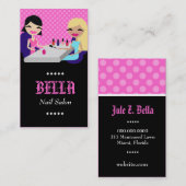 Carte De Visite SALON du CLOU 311-PINK (Devant / Derrière)