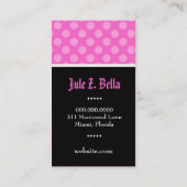 Carte De Visite SALON du CLOU 311-PINK (Dos)