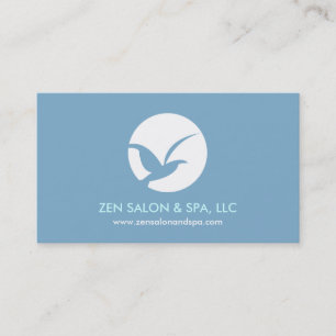 Carte De Visite Salon du logo d'oiseaux paisible/Carte de visite S