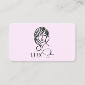 Carte De Visite Salon du logo du code QR de la connexion aux média (Devant)