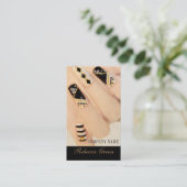 Carte De Visite salon élégant de manucure à ongles (Debout devant)