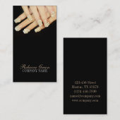 Carte De Visite salon élégant de manucure à ongles (Devant / Derrière)