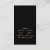 Carte De Visite salon élégant de manucure à ongles (Dos)