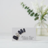 Carte De Visite salon élégant de manucure à ongles (Debout devant)