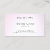 Carte De Visite Salon Elégant Design Professionnel Plat Moderne (Dos)