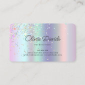 Carte De Visite Salon Esthétique Holographique Parties scintillant (Dos)