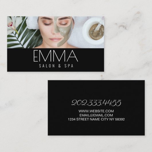 Carte De Visite Salon et Esthétique Spa (Devant / Derrière)