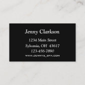 Carte De Visite Salon et Spa (Dos)