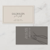 Carte De Visite Salon et Spa Professionnel Moderne (Devant / Derrière)