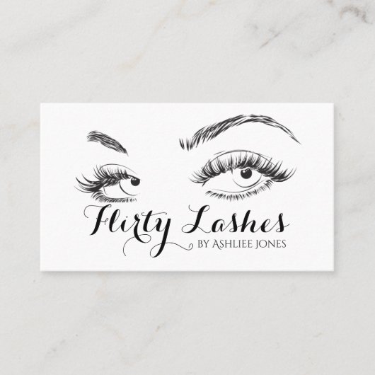 Carte De Visite Salon Eyebrows & Eyelash (Devant)