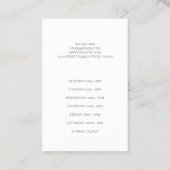 Carte De Visite Salon Eyelashes Eyelashes Card (Dos)