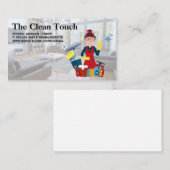 Carte De Visite Salon | Femme domestique nettoyeuse (Devant / Derrière)