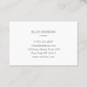 Carte De Visite Salon Glitter Gold (Dos)