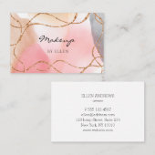 Carte De Visite Salon Glitter Gold (Devant / Derrière)