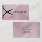 Carte De Visite Salon Grunge Design (Devant / Derrière)