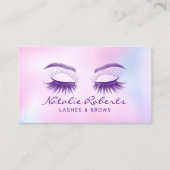 Carte De Visite Salon holographique de maquillage Eyelash (Devant)