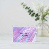 Carte De Visite Salon Holographique moderne (Debout devant)