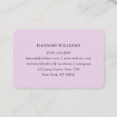 Carte De Visite Salon Holographique moderne (Dos)