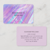 Carte De Visite Salon Holographique moderne (Devant / Derrière)