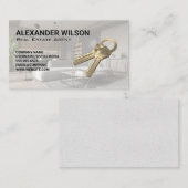 Carte De Visite Salon Intérieur Moderne | Touches (Devant / Derrière)