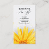 Carte De Visite Salon Jaune Daisy (Dos)