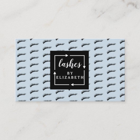 Carte De Visite Salon Lash Motif Lashes (Devant)