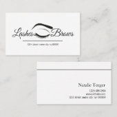 Carte De Visite Salon Lashes & Brows (Devant / Derrière)