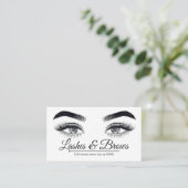 Carte De Visite Salon Lashes & Brows (Debout devant)