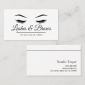 Carte De Visite Salon Lashes & Brows (Devant / Derrière)