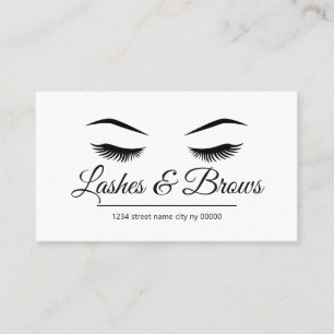 Carte De Visite Salon Lashes & Brows