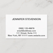 Carte De Visite Salon mariage, mariage (Dos)