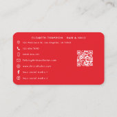 Carte De Visite Salon mexicain vibrant de griffes à ongles (Dos)