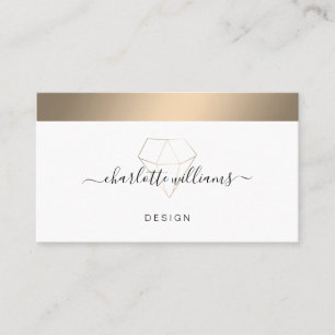 Carte De Visite Salon minimaliste moderne de diamant Visitenkarte