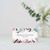 Carte De Visite Salon moderne à l'aquarelle branché (Debout devant)