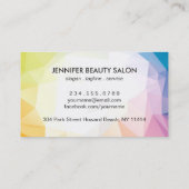 Carte De Visite Salon moderne contemporain Abstrait de coiffure St (Dos)