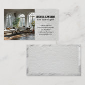 Carte De Visite Salon moderne | Style cuir (Devant / Derrière)