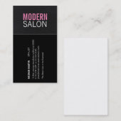 Carte De Visite Salon moderne | Stylo en cuir (Devant / Derrière)