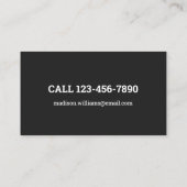 Carte De Visite Salon Nail Tech (Dos)