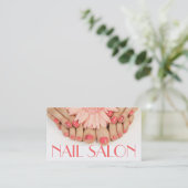Carte De Visite Salon Nails Manicure Pedicure Beauty Spa (Debout devant)