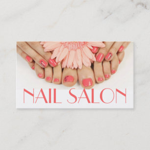 Carte De Visite Salon Nails Manicure Pedicure Beauty Spa