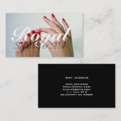 Carte De Visite Salon Nails Manicure Pedicure Beauty Spa (Devant / Derrière)