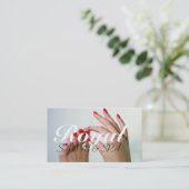 Carte De Visite Salon Nails Manicure Pedicure Beauty Spa (Debout devant)