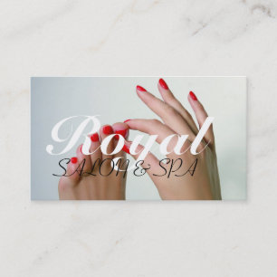 Carte De Visite Salon Nails Manicure Pedicure Beauty Spa
