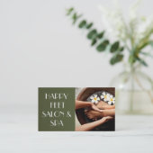 Carte De Visite Salon Nails Manicure Pedicure Beauty Spa (Debout devant)