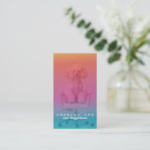 Carte de Visite Salon Pink Poodle (Debout devant)