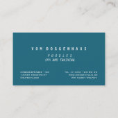 Carte de Visite Salon Pink Poodle (Dos)