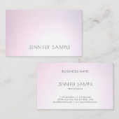 Carte De Visite Salon Plain Moderne Design élégant Professionnel (Devant / Derrière)