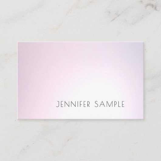 Carte De Visite Salon Plain Moderne Design élégant Professionnel (Devant)