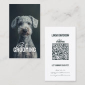 Carte De Visite Salon pour animaux domestiques Bedlington Terrier (Devant / Derrière)